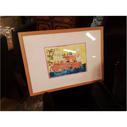 CADRE DESSIN ENFANT 74X54