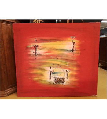 PEINTURE SIGNE 90X80 