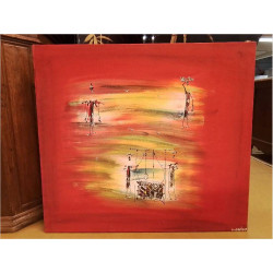 PEINTURE SIGNE 90X80 