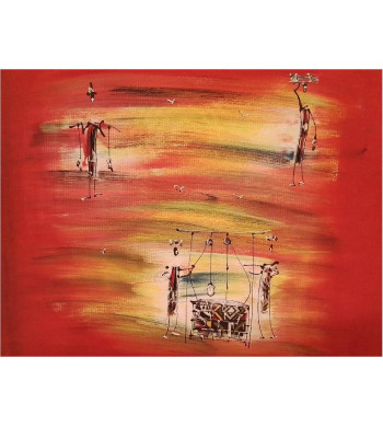 PEINTURE SIGNE 90X80 