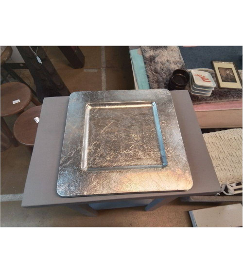 ASSIETTE ARGENTÉ PLASTIQUE 