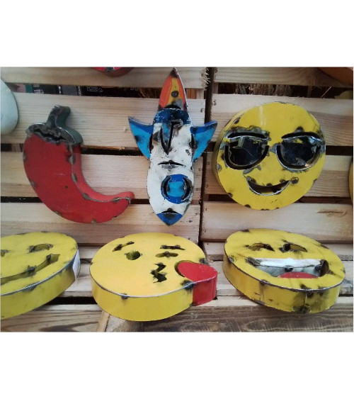 EMOJIS 15CM MÉTALLIQUE 