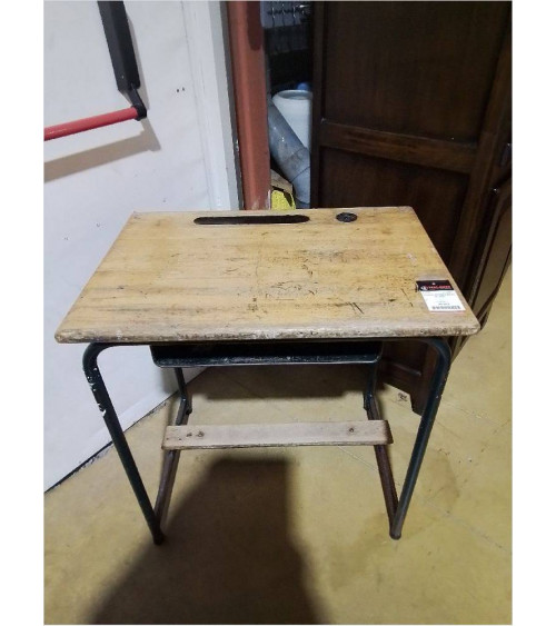 BUREAU D\'ECOLE METAL ET BOIS 