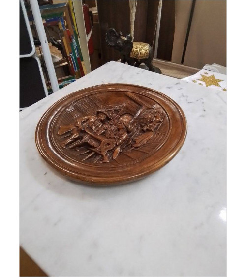 ASSIETTE DECO PLATRE MURAL 