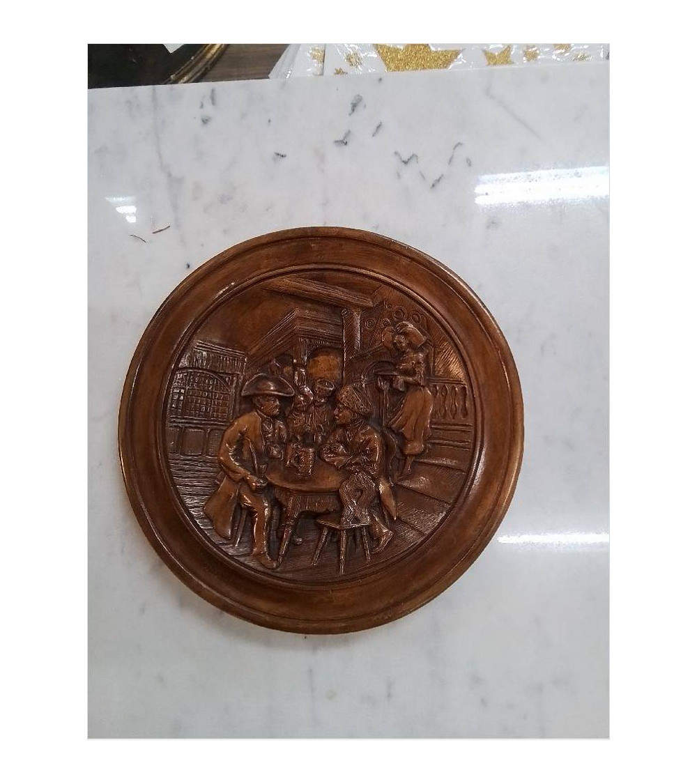 ASSIETTE DECO PLATRE MURAL 