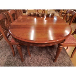 TABLE OVALE 1 ALLONGE MERISIER 