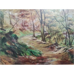 PEINTURE SUR PANNEAU SIGNEE L.COSSE