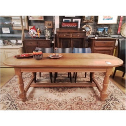 TABLE OVALE CHENE MASSIF 