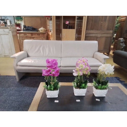 CANAPE 3 PLACES CUIR L 210