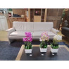 CANAPE 3 PLACES CUIR L 210