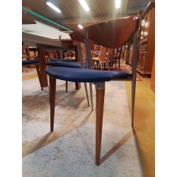 CHAISES  LOT DE 4 + 2 FAUTEUILS PACO CAPDELL ANNEES 80