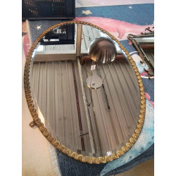 MIROIR OVAL METAL