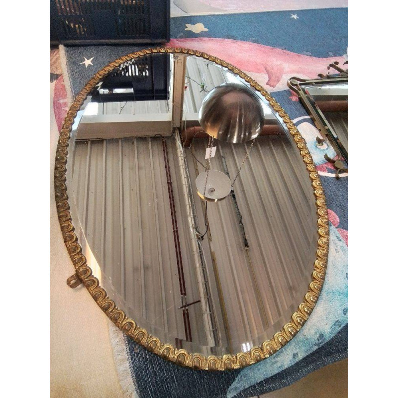 MIROIR OVAL METAL