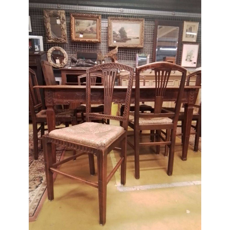 CHAISES LOT DE 6 EN L’ETAT 
