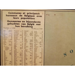 CARTE DE LA BELGIQUE 1965
