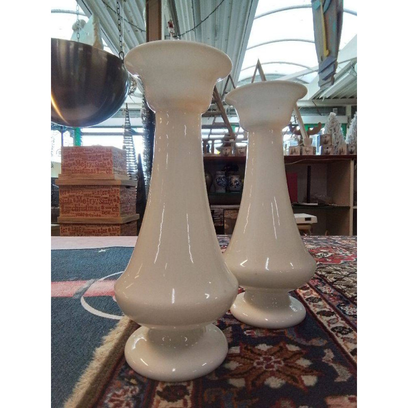 VASES OPALINE LA PAIRE 