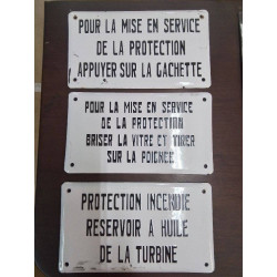 PLAQUE EMAILLEE 
