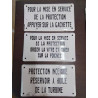 PLAQUE EMAILLEE 