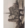 EAU FORTE NOTRE DAME DE PARIS 1866