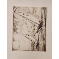 GRAVURE SIGNEE P. DAXHELET...