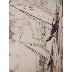 GRAVURE SIGNEE P. DAXHELET 263/400