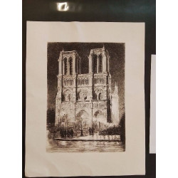 ESTAMPE NOTRE DAME DE PARIS