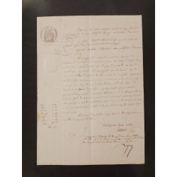 LETTRE JUGEMENT 1866