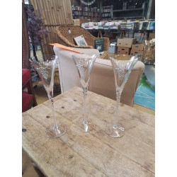 VERRES LOT DE 3 POSTAINIERS HUTOIS H30