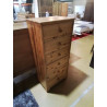 COMMODE 6 TIROIRS EN PIN 