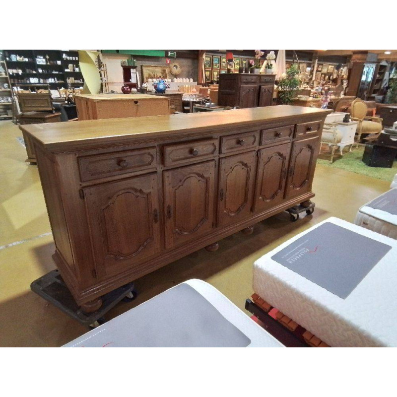 BAHUT CHENE 5 TIROIRS 5 PORTES 