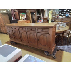 BAHUT CHENE 5 TIROIRS 5 PORTES 