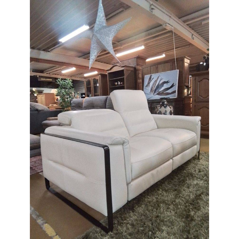 CANAPE 2 PLACES CUIR 4 MOTEURS