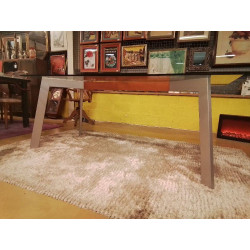 TABLE MODERNE CALLAGARIS 180X90 VERRE 