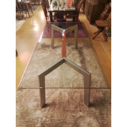 TABLE MODERNE CALLAGARIS 180X90 VERRE 