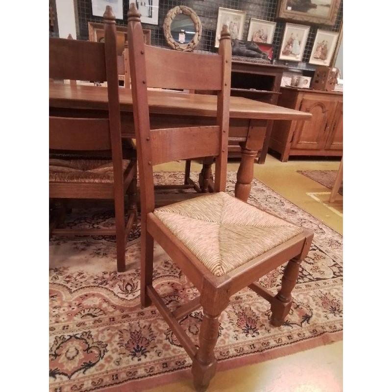 CHAISES LOT DE 6 EN L\'ETAT