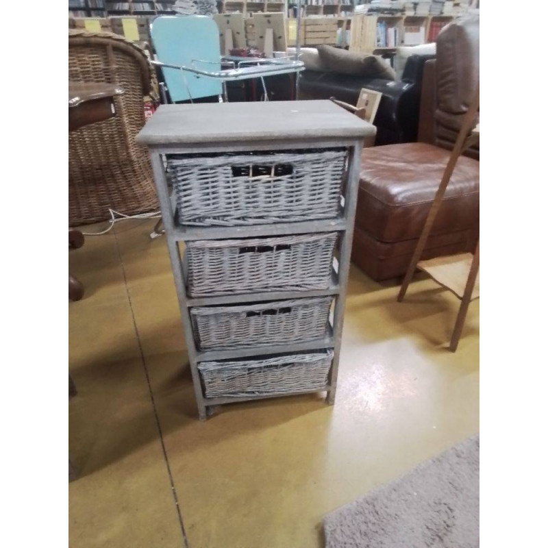 ETAGERE A PANIER OSIER H75