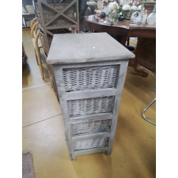 ETAGERE A PANIER OSIER H75