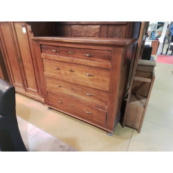COMMODE CHENE 4 TIROIRS 