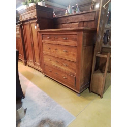 COMMODE CHENE 4 TIROIRS 