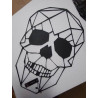 DÉCO MURALE J-LINE CRÂNE MÉTAL NOIR L50XL34XH2 CM JLINE