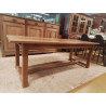 TABLE CHENE + 2 ALLONGES 49 CM