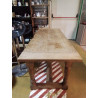 TABLE DE FERME CHENE 2 TIROIRS