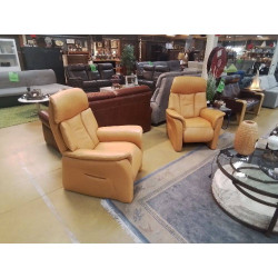 SALON 2/1/1 CUIR HUKLA 4 RELAX 