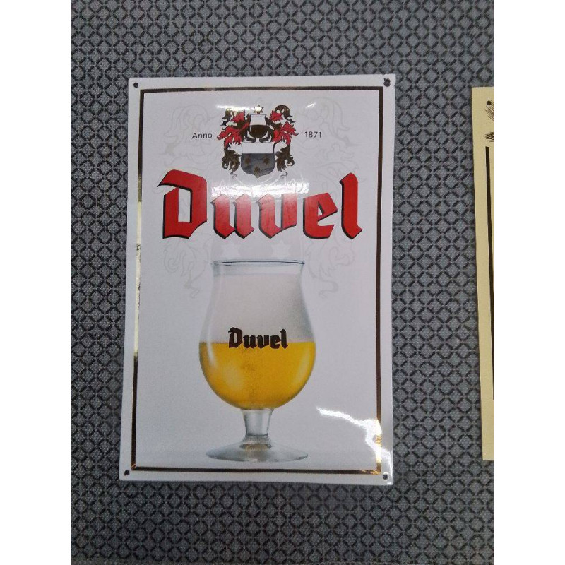 PLAQUE EMAILLEE DUVEL