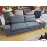 CANAPE 3 PLACES TISSU GRIS