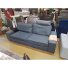 CANAPE 3 PLACES TISSU GRIS