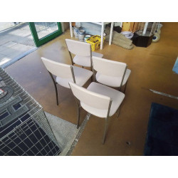 LOT DE 4 CHAISES DE CUISINE 