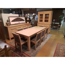 TABLE CHENE + ALL 60  FABRICATION BELGE 