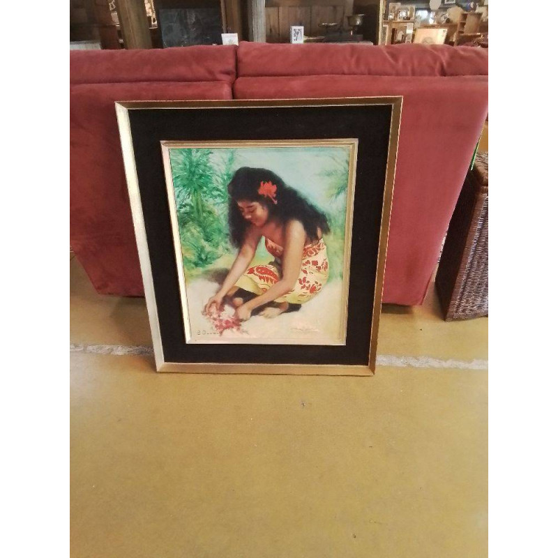 PEINTURE SIGNE EN L’ETAT 