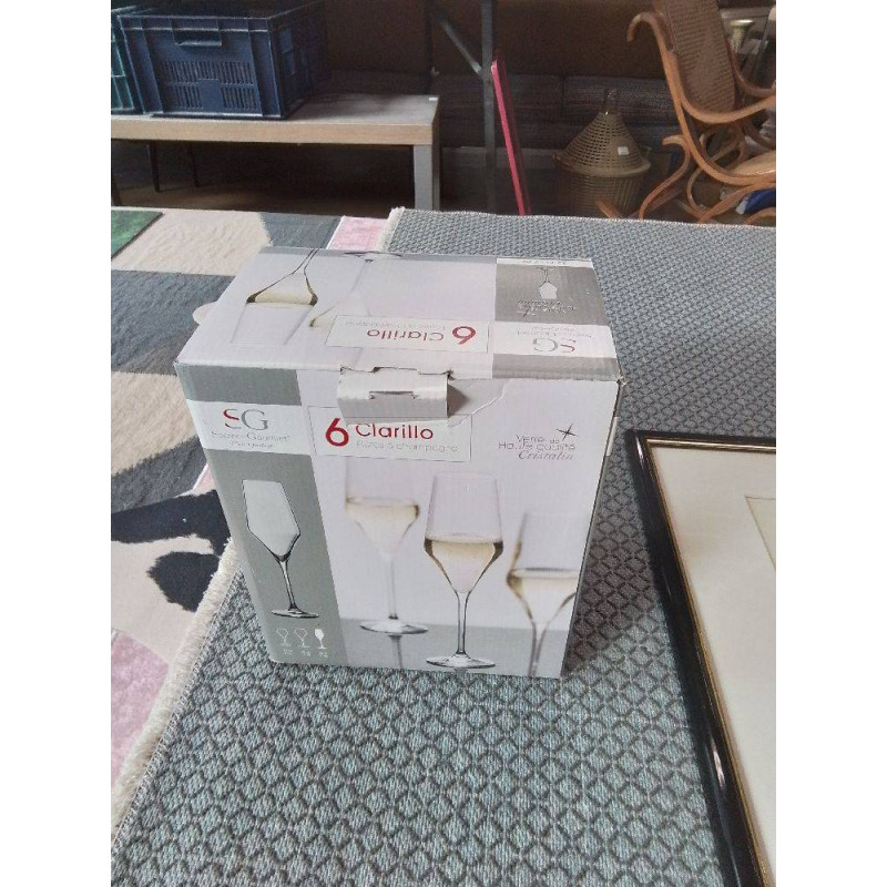 LOT DE 6 VERRE CHAMPAGNE 